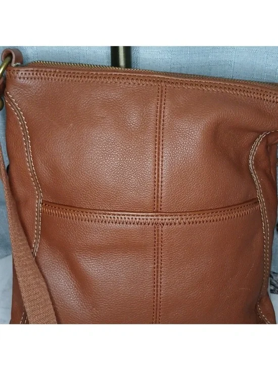 The Sak Brown Iris Leather Shoulder Bag - Picture 3 of 6